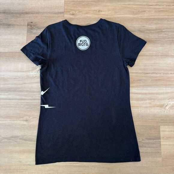 Flobots Womens Cut Black Shirt Size XL Fist In The Air Rise Up Indie Hip Hop Rap - Picture 4 of 5